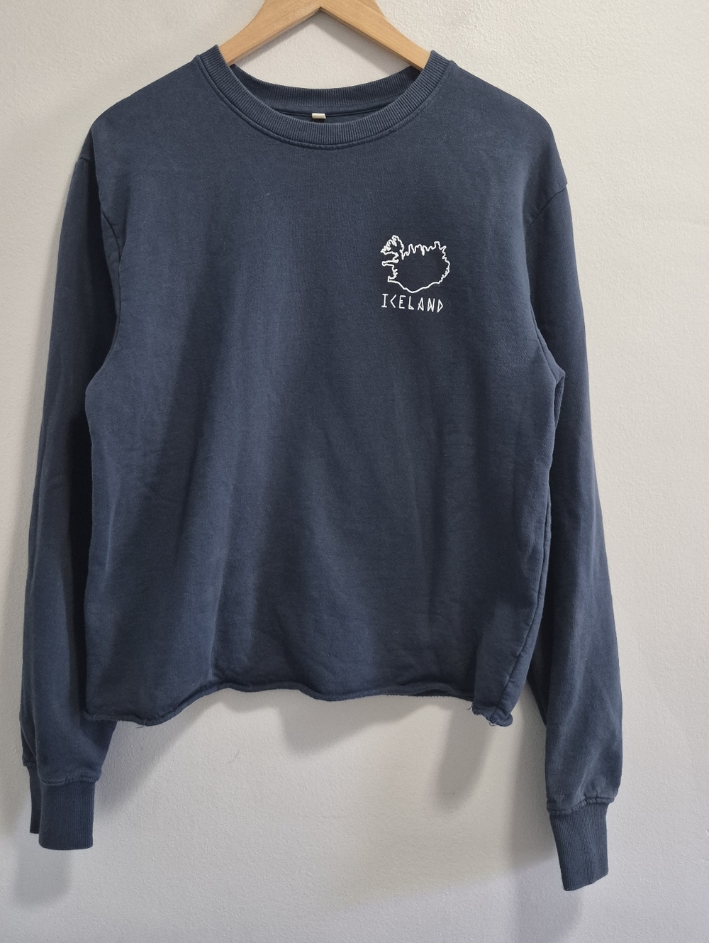 Earth Positive Organic Cotton Rolled Hem Iceland Sweatshirt Size XL